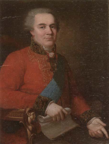 unknow artist Portrait of a nobleman,half-length,seated,wearing a red tunic and the badge,star and sash of the order of the white eagle of poland Germany oil painting art